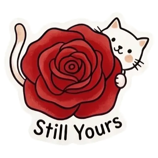 my love, cat, cat lover, romantic, love, cute, WhatsApp stickers, stickers, love message (9)